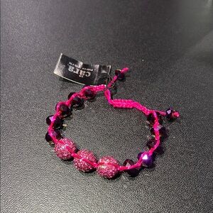 1309. Cara New‎ York Vibrant Pink and Purple Bracelet Adjustable Closure